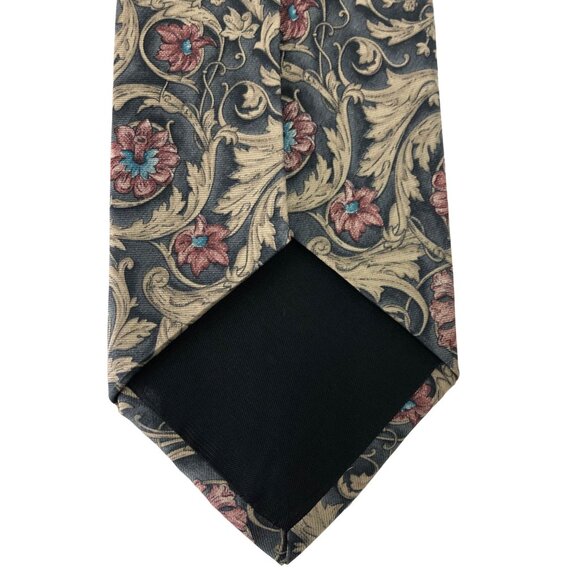 Graham & Lockwood 100% Silk Mens Multicolor Tie Necktie - Picture 4 of 6